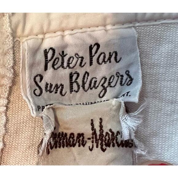 Vtg 60s 1960s Peter Pan Sun Blazers Mod Pinup Bright Floral Playsuit Swimsuit 16 - Picture 12 of 16